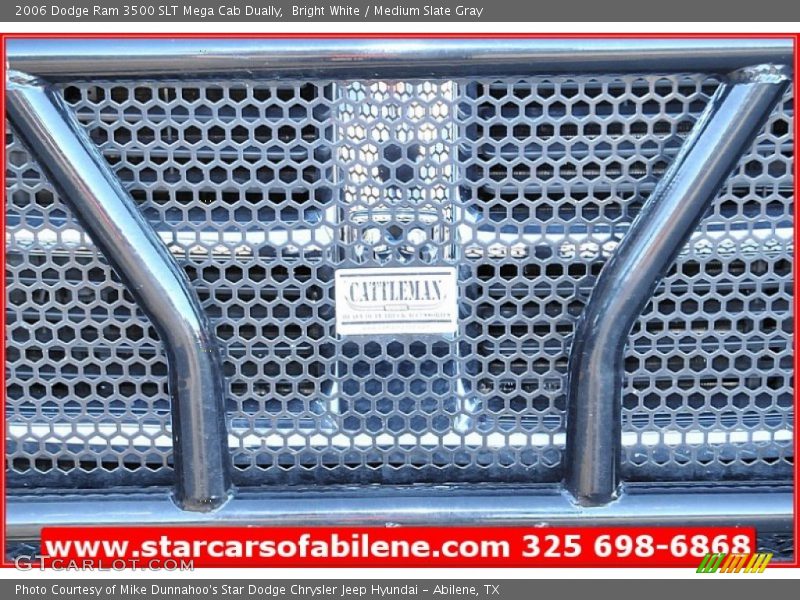 Bright White / Medium Slate Gray 2006 Dodge Ram 3500 SLT Mega Cab Dually
