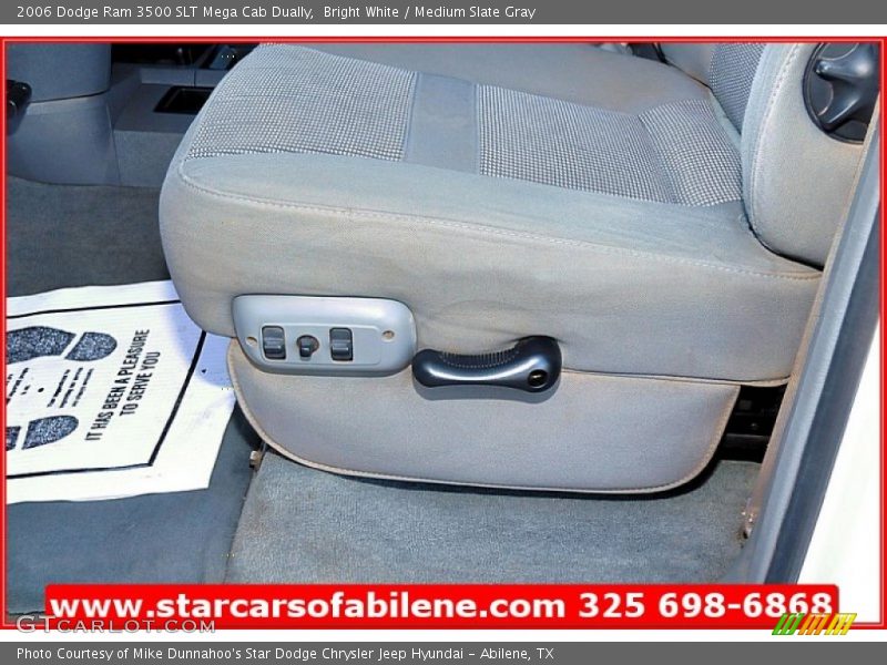 Bright White / Medium Slate Gray 2006 Dodge Ram 3500 SLT Mega Cab Dually