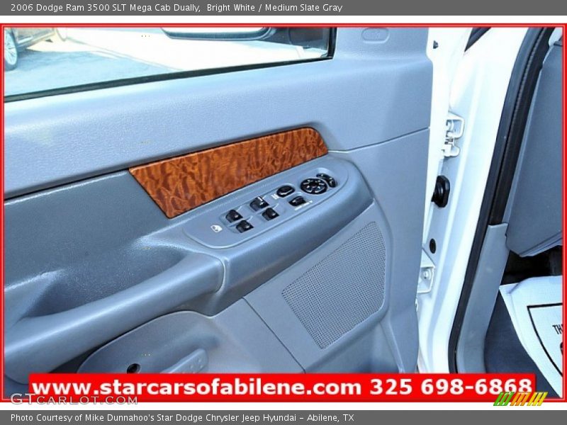 Bright White / Medium Slate Gray 2006 Dodge Ram 3500 SLT Mega Cab Dually