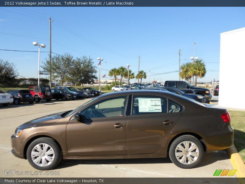 Toffee Brown Metallic / Latte Macchiato 2012 Volkswagen Jetta S Sedan