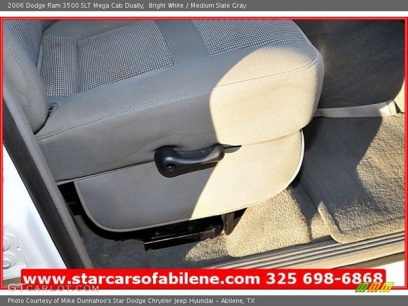 Bright White / Medium Slate Gray 2006 Dodge Ram 3500 SLT Mega Cab Dually