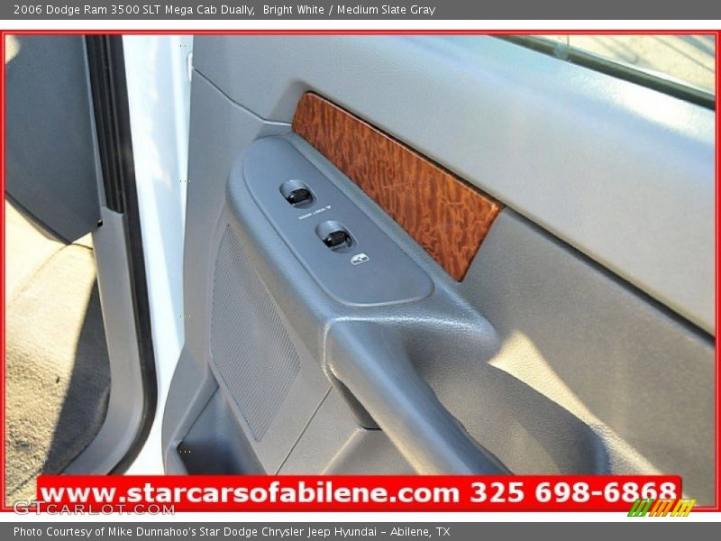 Bright White / Medium Slate Gray 2006 Dodge Ram 3500 SLT Mega Cab Dually
