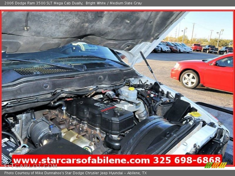 Bright White / Medium Slate Gray 2006 Dodge Ram 3500 SLT Mega Cab Dually