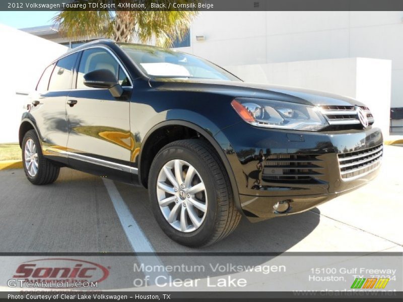 Black / Cornsilk Beige 2012 Volkswagen Touareg TDI Sport 4XMotion