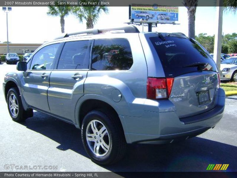 Satin Meisai Gray Pearl / Black 2007 Mitsubishi Endeavor SE