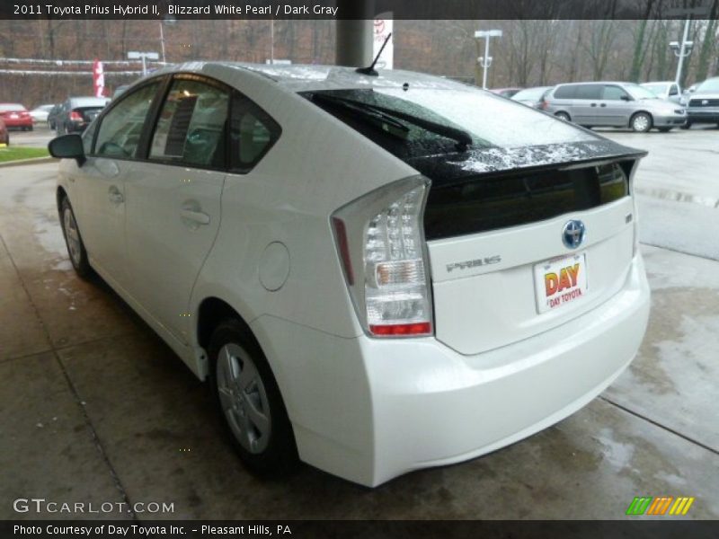 Blizzard White Pearl / Dark Gray 2011 Toyota Prius Hybrid II
