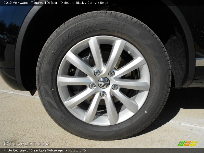 Black / Cornsilk Beige 2012 Volkswagen Touareg TDI Sport 4XMotion