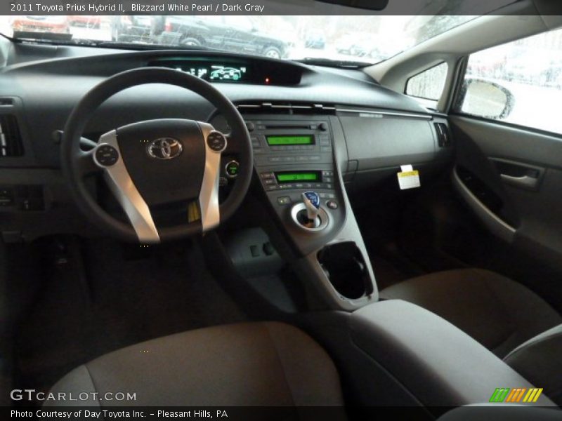 Blizzard White Pearl / Dark Gray 2011 Toyota Prius Hybrid II