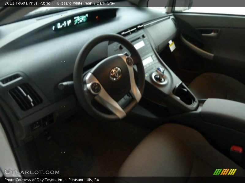 Blizzard White Pearl / Dark Gray 2011 Toyota Prius Hybrid II