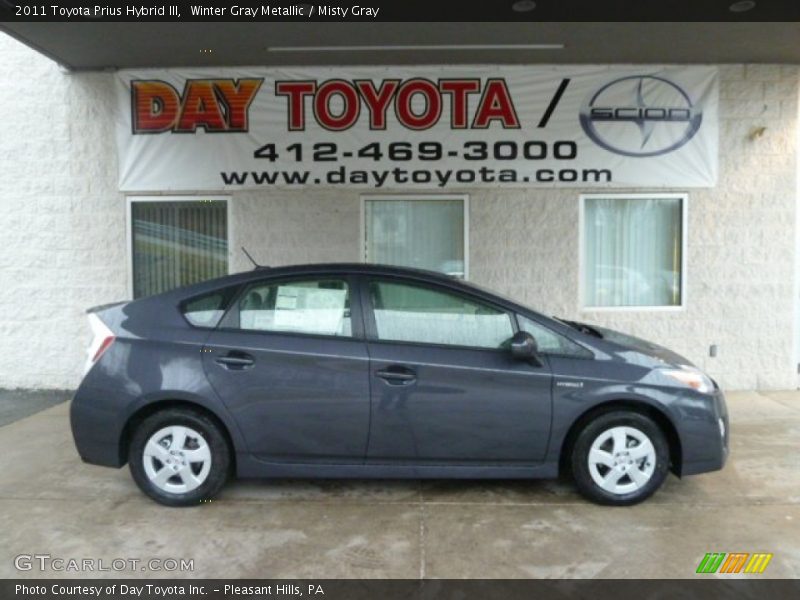Winter Gray Metallic / Misty Gray 2011 Toyota Prius Hybrid III