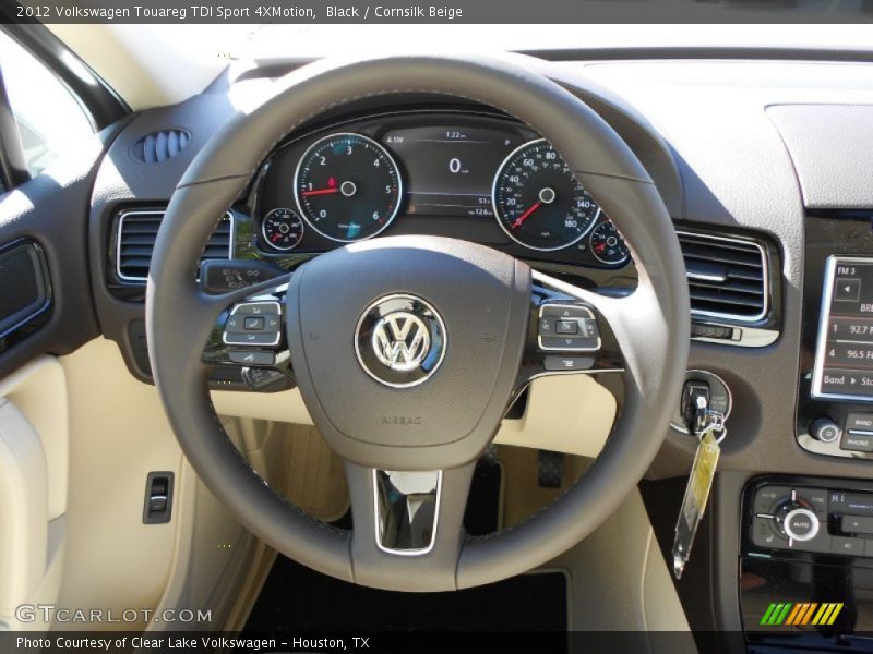 Black / Cornsilk Beige 2012 Volkswagen Touareg TDI Sport 4XMotion