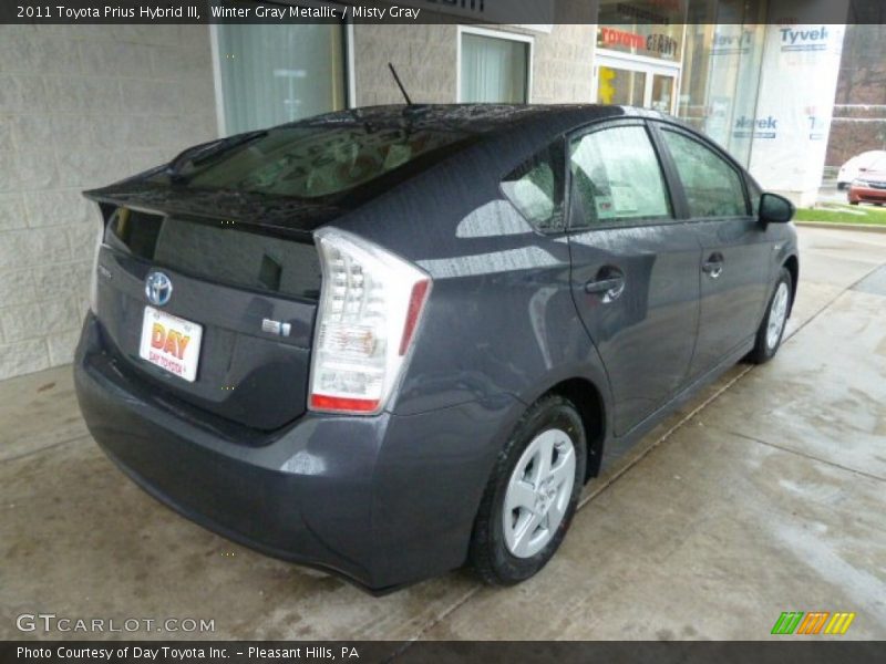 Winter Gray Metallic / Misty Gray 2011 Toyota Prius Hybrid III