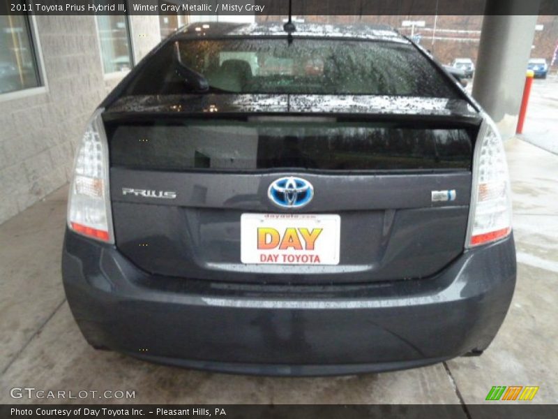 Winter Gray Metallic / Misty Gray 2011 Toyota Prius Hybrid III