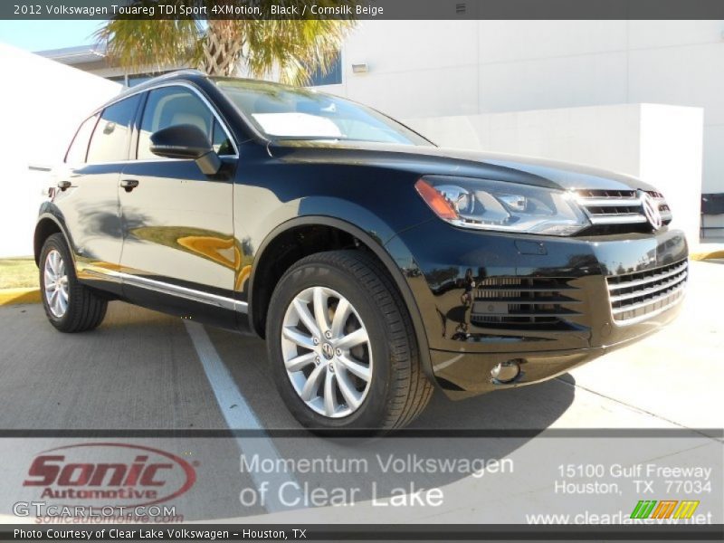 Black / Cornsilk Beige 2012 Volkswagen Touareg TDI Sport 4XMotion