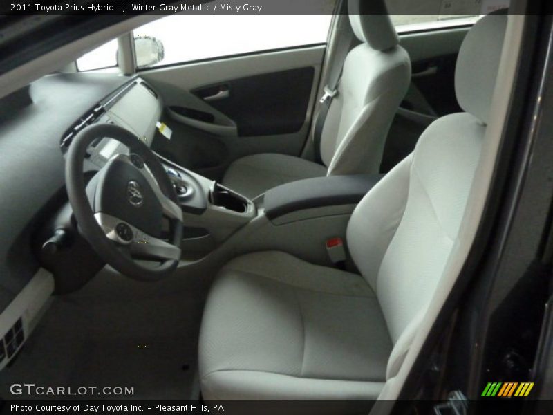 Winter Gray Metallic / Misty Gray 2011 Toyota Prius Hybrid III