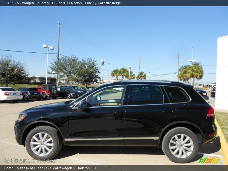 Black / Cornsilk Beige 2012 Volkswagen Touareg TDI Sport 4XMotion