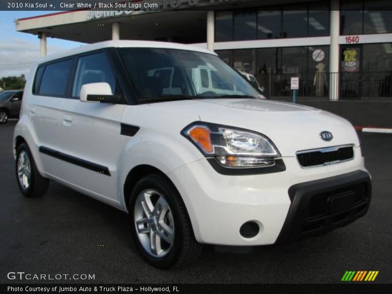 Clear White / Black Soul Logo Cloth 2010 Kia Soul +