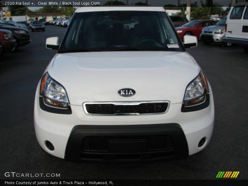 Clear White / Black Soul Logo Cloth 2010 Kia Soul +