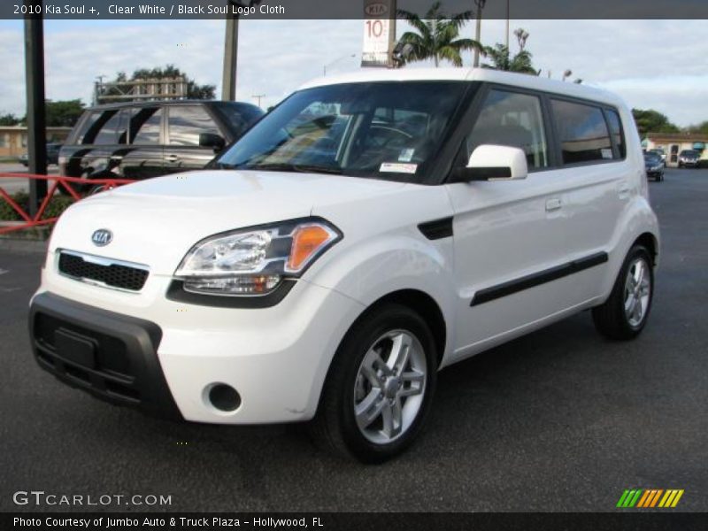 Clear White / Black Soul Logo Cloth 2010 Kia Soul +