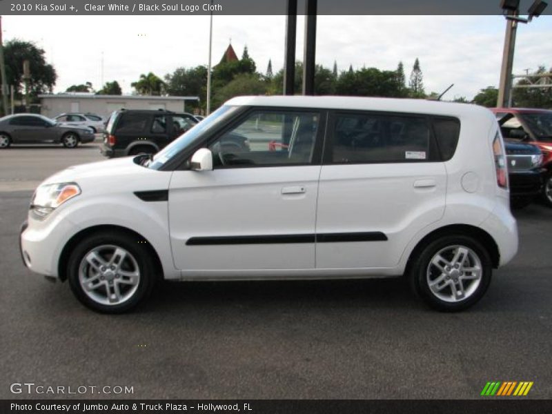 Clear White / Black Soul Logo Cloth 2010 Kia Soul +