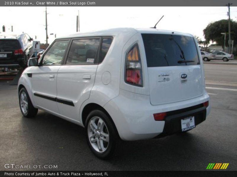 Clear White / Black Soul Logo Cloth 2010 Kia Soul +
