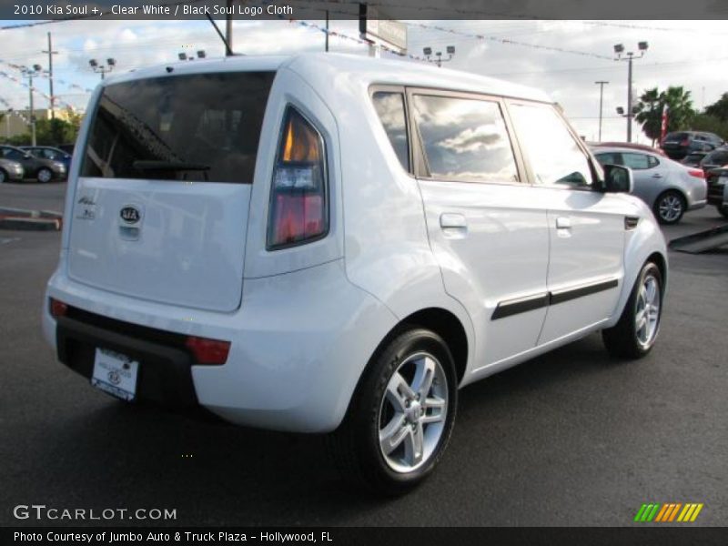 Clear White / Black Soul Logo Cloth 2010 Kia Soul +