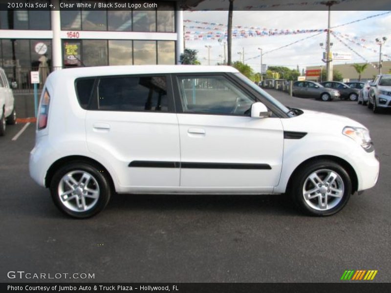 Clear White / Black Soul Logo Cloth 2010 Kia Soul +