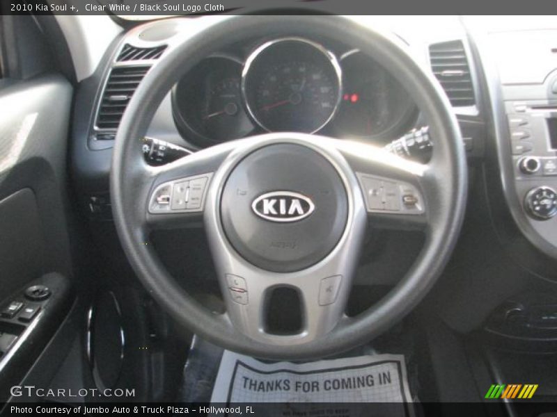 Clear White / Black Soul Logo Cloth 2010 Kia Soul +