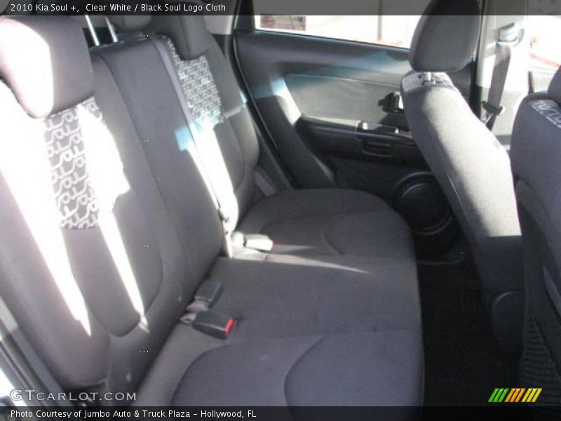 Clear White / Black Soul Logo Cloth 2010 Kia Soul +