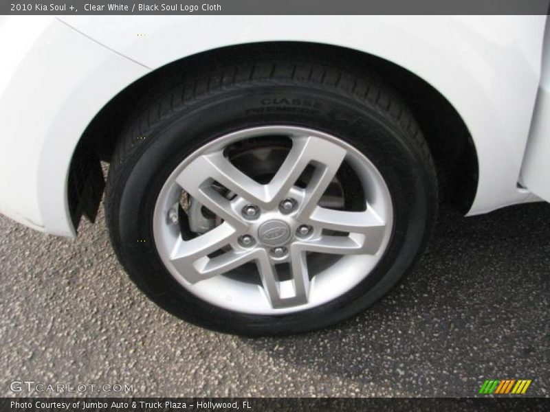 Clear White / Black Soul Logo Cloth 2010 Kia Soul +