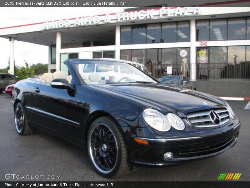 Capri Blue Metallic / Ash 2005 Mercedes-Benz CLK 320 Cabriolet
