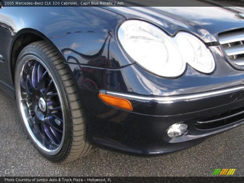 Capri Blue Metallic / Ash 2005 Mercedes-Benz CLK 320 Cabriolet