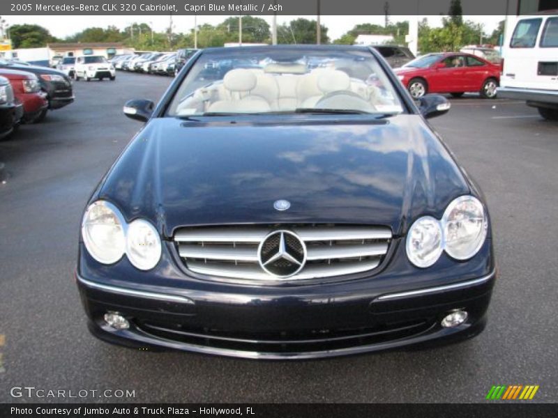 Capri Blue Metallic / Ash 2005 Mercedes-Benz CLK 320 Cabriolet