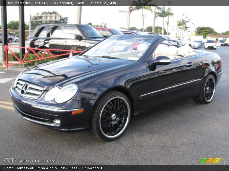 Capri Blue Metallic / Ash 2005 Mercedes-Benz CLK 320 Cabriolet