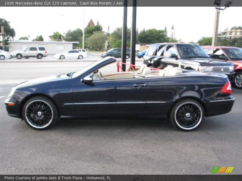 Capri Blue Metallic / Ash 2005 Mercedes-Benz CLK 320 Cabriolet