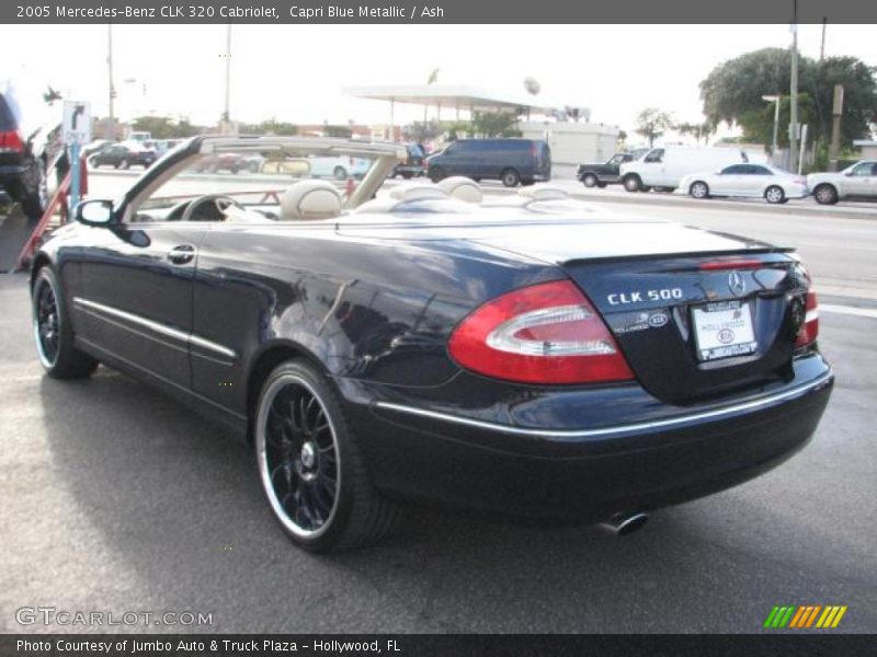 Capri Blue Metallic / Ash 2005 Mercedes-Benz CLK 320 Cabriolet