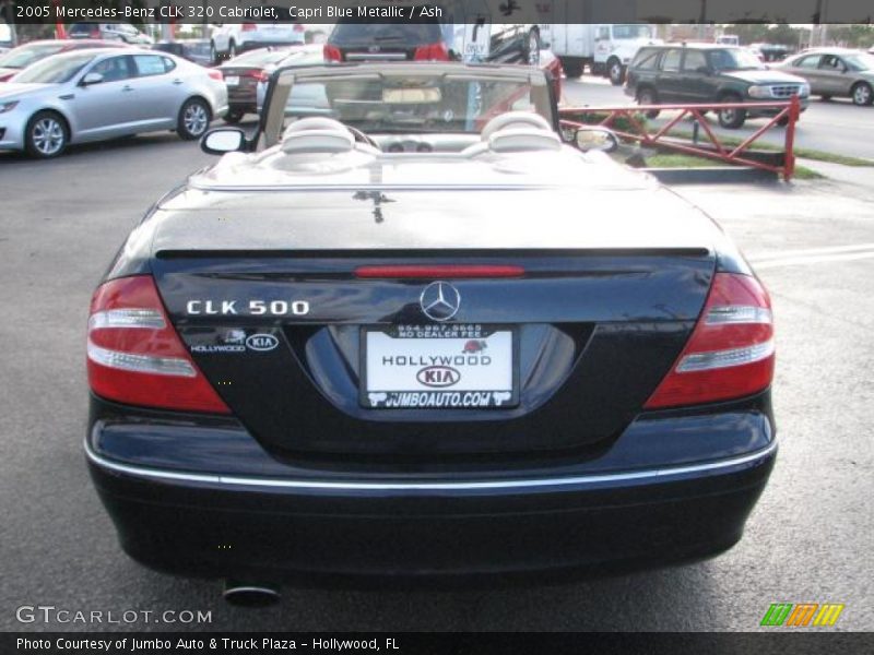 Capri Blue Metallic / Ash 2005 Mercedes-Benz CLK 320 Cabriolet