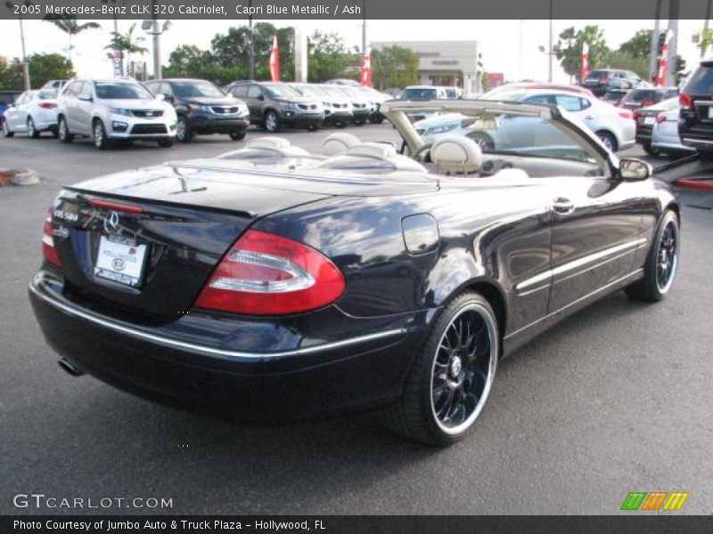 Capri Blue Metallic / Ash 2005 Mercedes-Benz CLK 320 Cabriolet