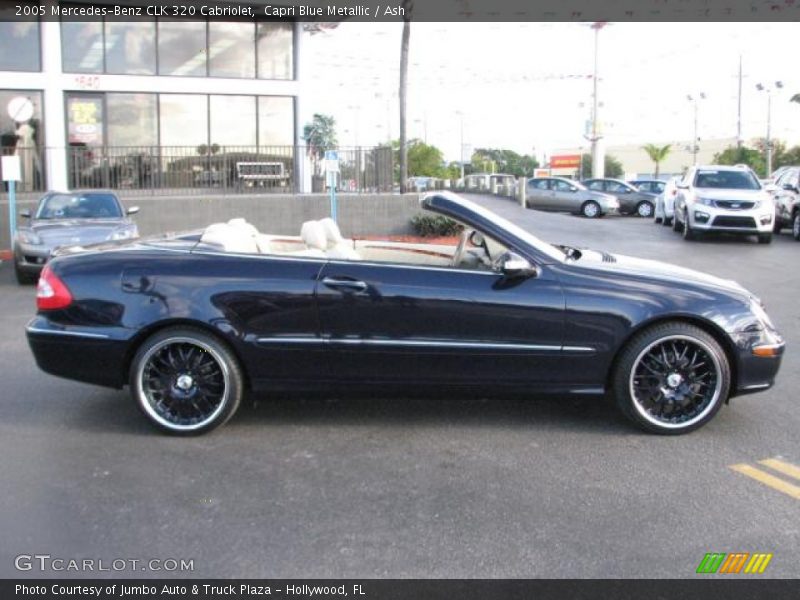 Capri Blue Metallic / Ash 2005 Mercedes-Benz CLK 320 Cabriolet