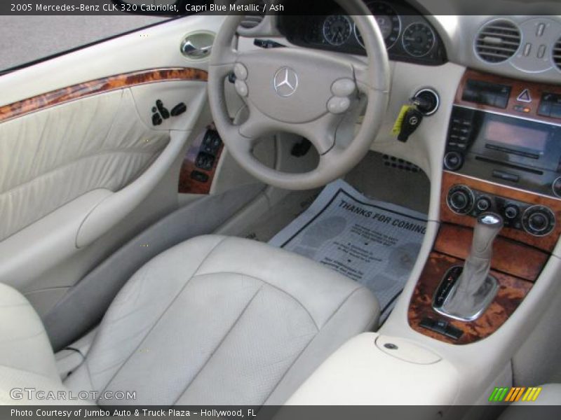 Capri Blue Metallic / Ash 2005 Mercedes-Benz CLK 320 Cabriolet