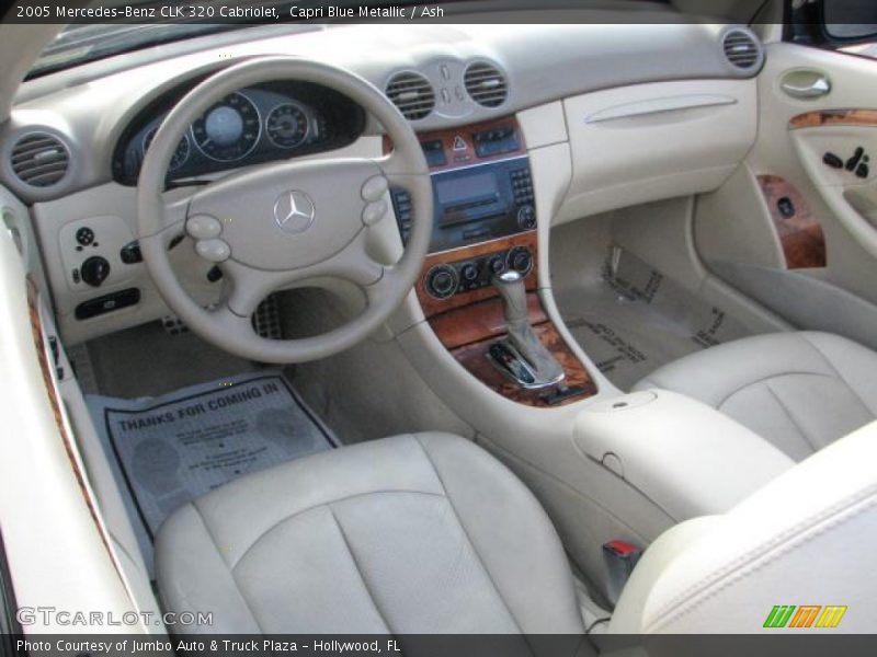 Capri Blue Metallic / Ash 2005 Mercedes-Benz CLK 320 Cabriolet