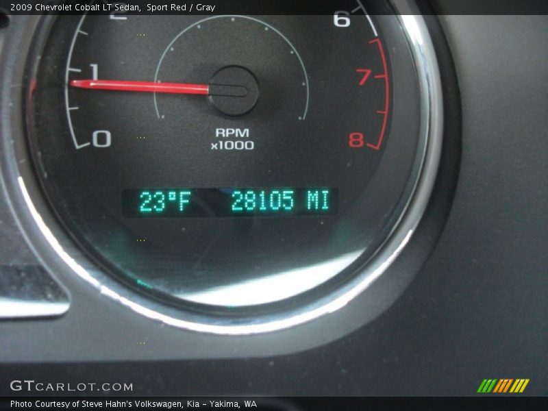 Sport Red / Gray 2009 Chevrolet Cobalt LT Sedan