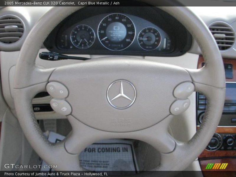 Capri Blue Metallic / Ash 2005 Mercedes-Benz CLK 320 Cabriolet