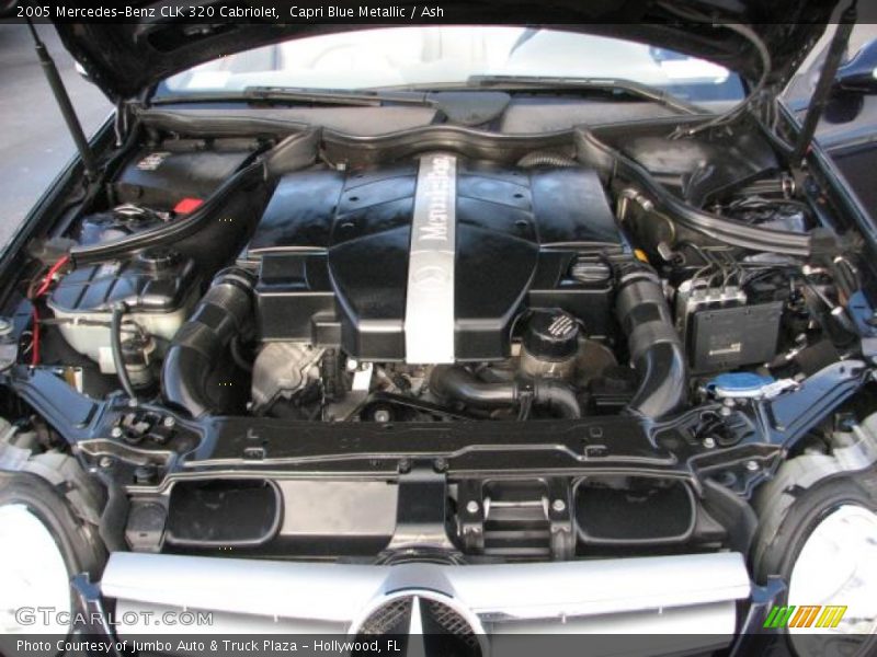Capri Blue Metallic / Ash 2005 Mercedes-Benz CLK 320 Cabriolet