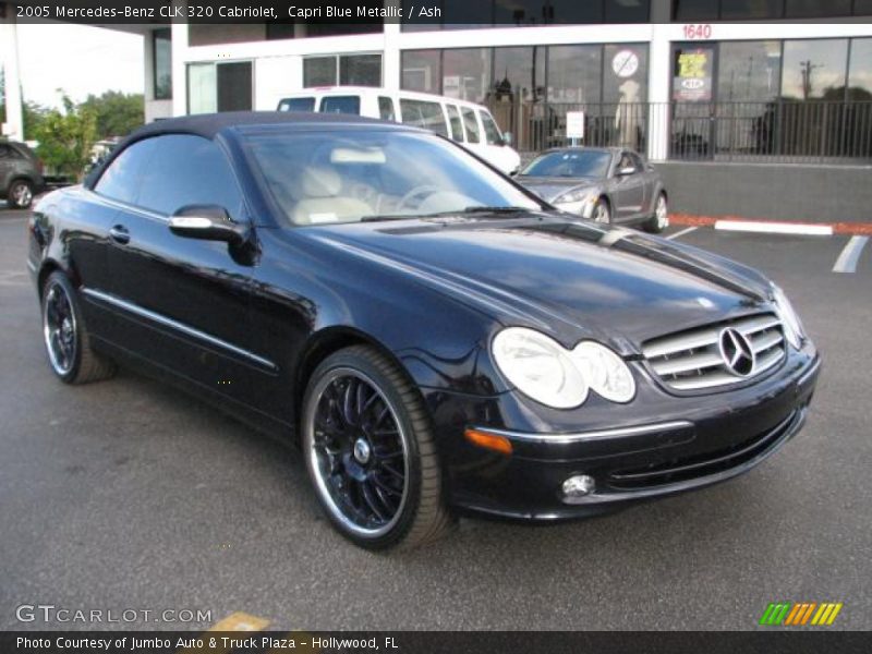 Capri Blue Metallic / Ash 2005 Mercedes-Benz CLK 320 Cabriolet
