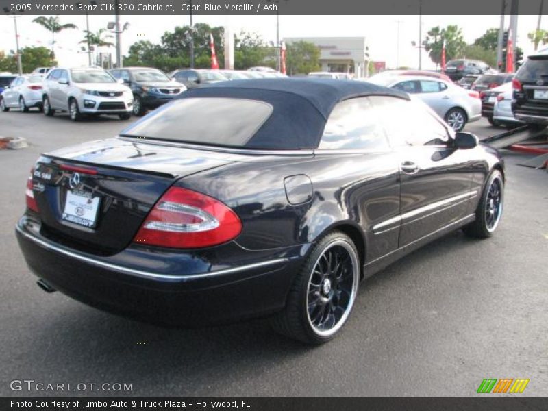 Capri Blue Metallic / Ash 2005 Mercedes-Benz CLK 320 Cabriolet