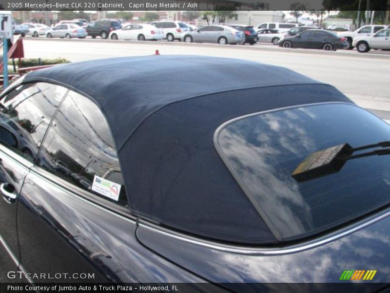 Capri Blue Metallic / Ash 2005 Mercedes-Benz CLK 320 Cabriolet