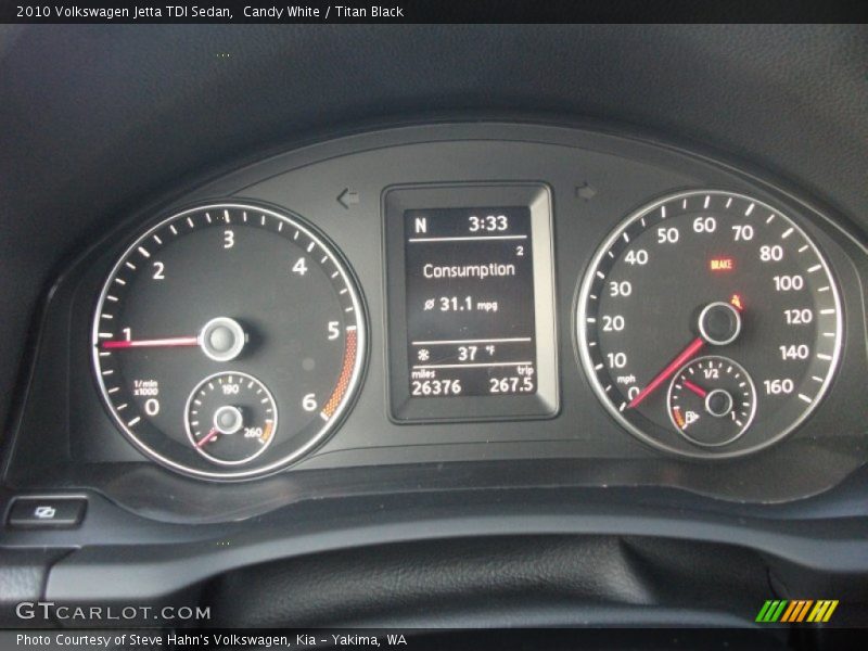 Candy White / Titan Black 2010 Volkswagen Jetta TDI Sedan