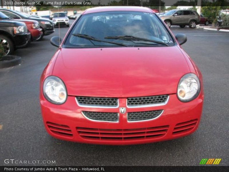 Flame Red / Dark Slate Gray 2003 Dodge Neon SE