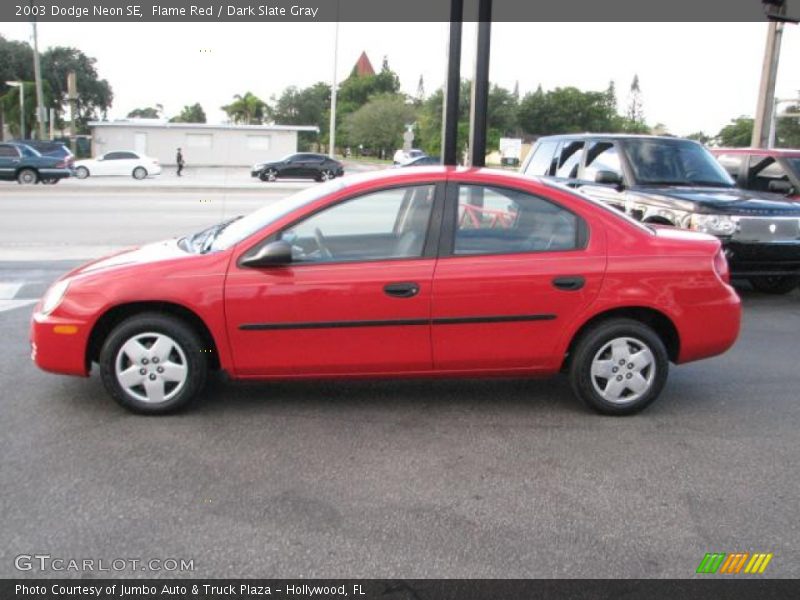Flame Red / Dark Slate Gray 2003 Dodge Neon SE